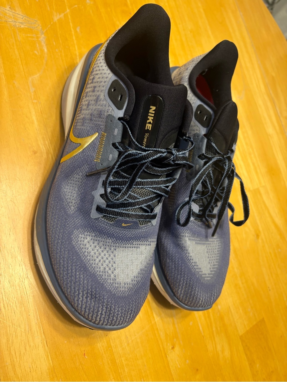 Nike Women’s Orthopedic Running Shoes - blue/purple with Gold Swoosh, size 9